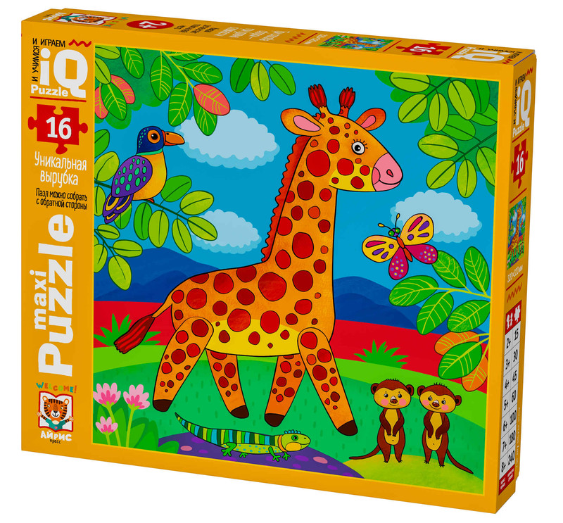 IQ Пазл Макси 16 Жирафик Тоша