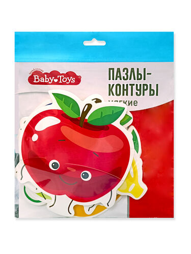 Пазлы-контуры мягкие Фрукты 6шт