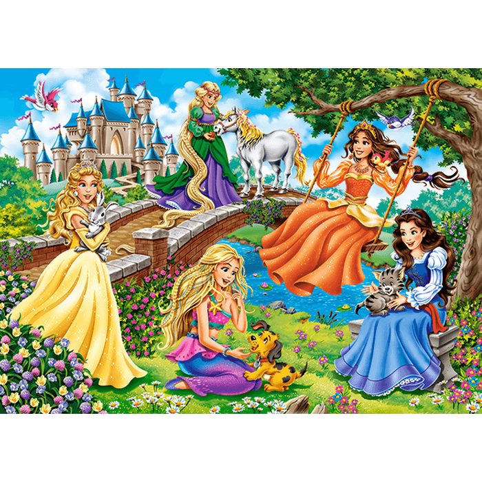 Пазлы 180 Принцессы в саду