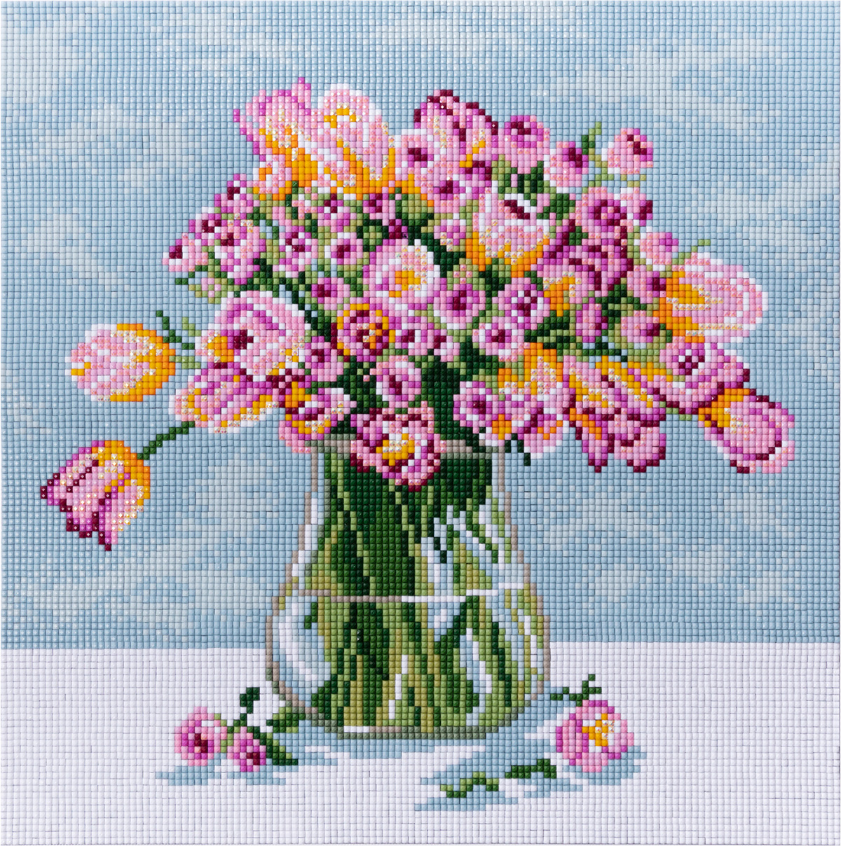 Кристальная мозаика Милый букетик 30*30см