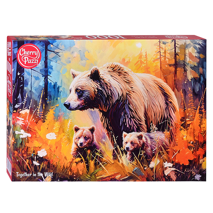 Пазлы 1000 Медведица с медвежатами