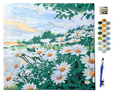 Картина по номерам 30*40 Ромашки M-12238 холст