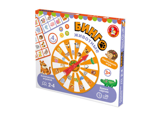 Настольная игра Бинго Животные