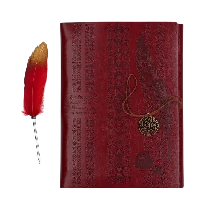 Родословная книга Наш род с пером бордо 35*25