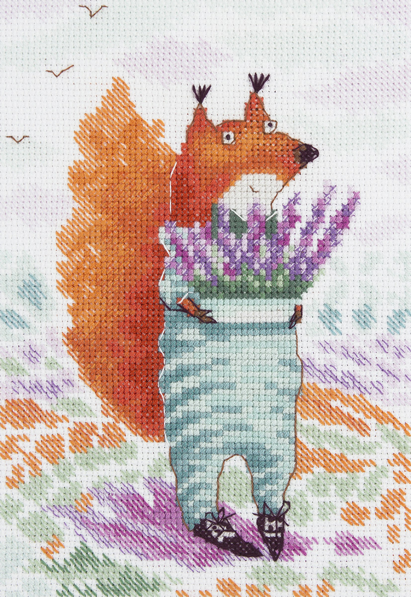 Набор для вышивания Лаванда для нее 13*18,5 см