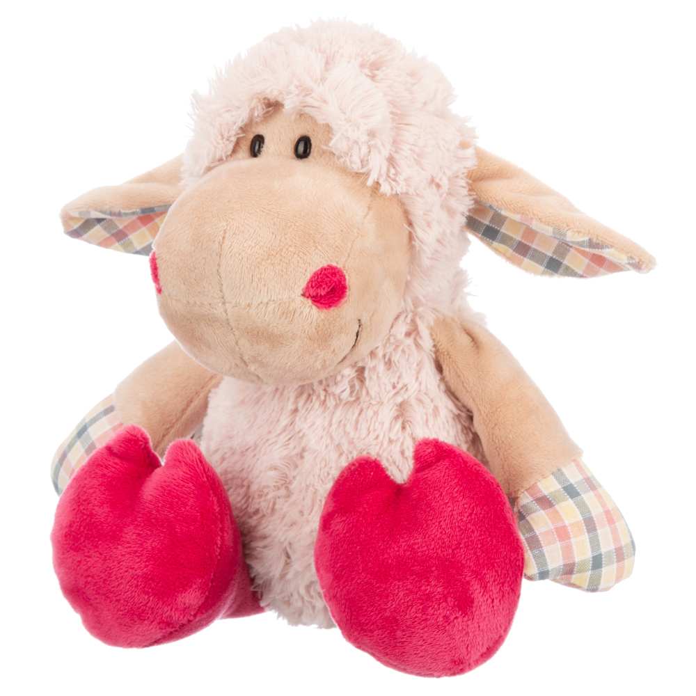 Овечка нежно-розовая 20см