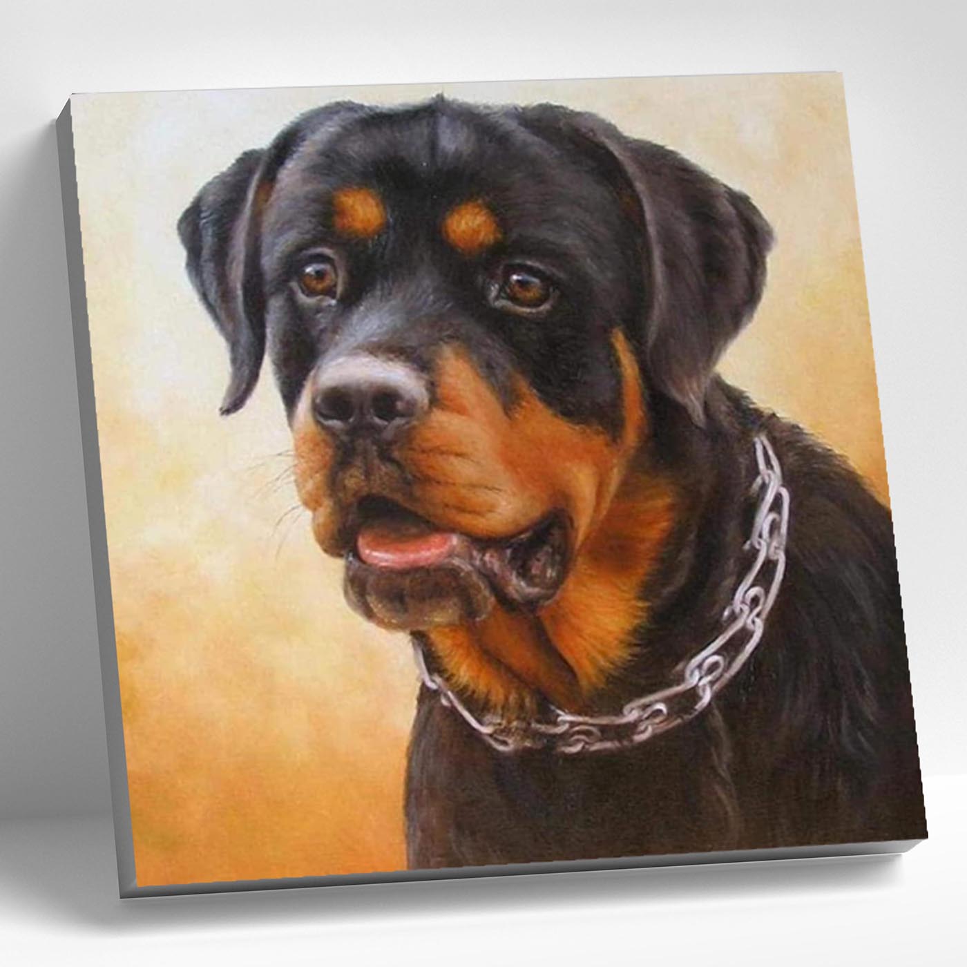 Картина по номерам 20*20 Ротвейлер