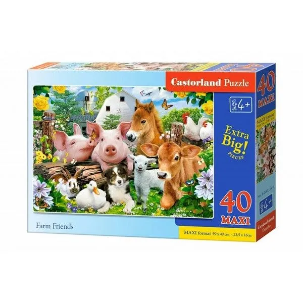 Пазлы 40 Друзья на ферме MAXI