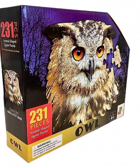 Пазлы 231 Сова Контурный