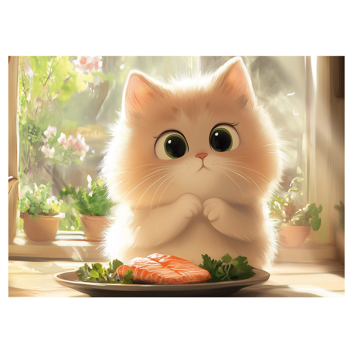 Пазлы 120 Угощение для котика