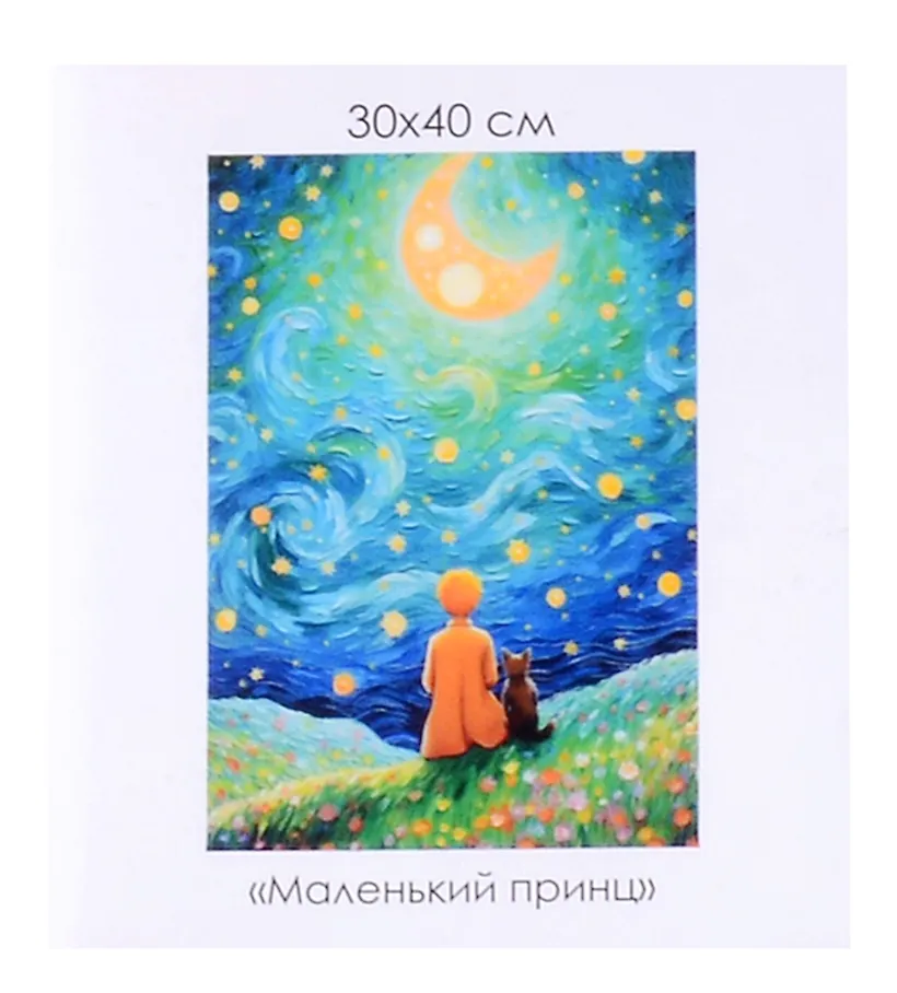 Алмазная мозаика на канве Маленький принц 30*40см