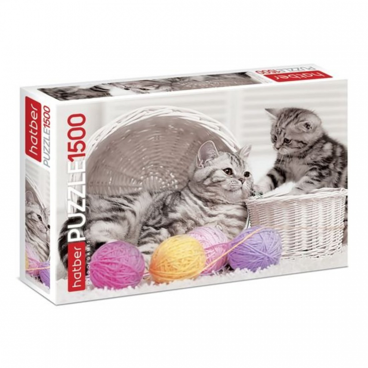Пазлы 1500 Котята и клубочки 20994