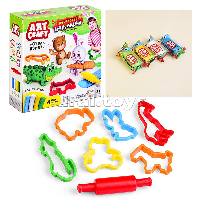 Набор для лепки Забавные животные