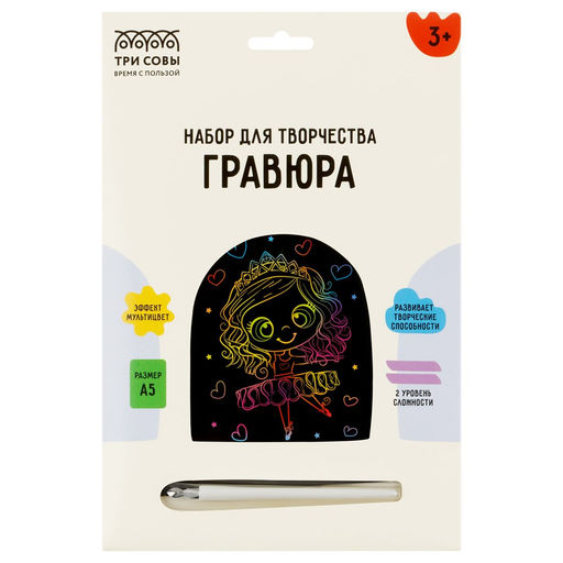 Гравюра Балерина мультицвет