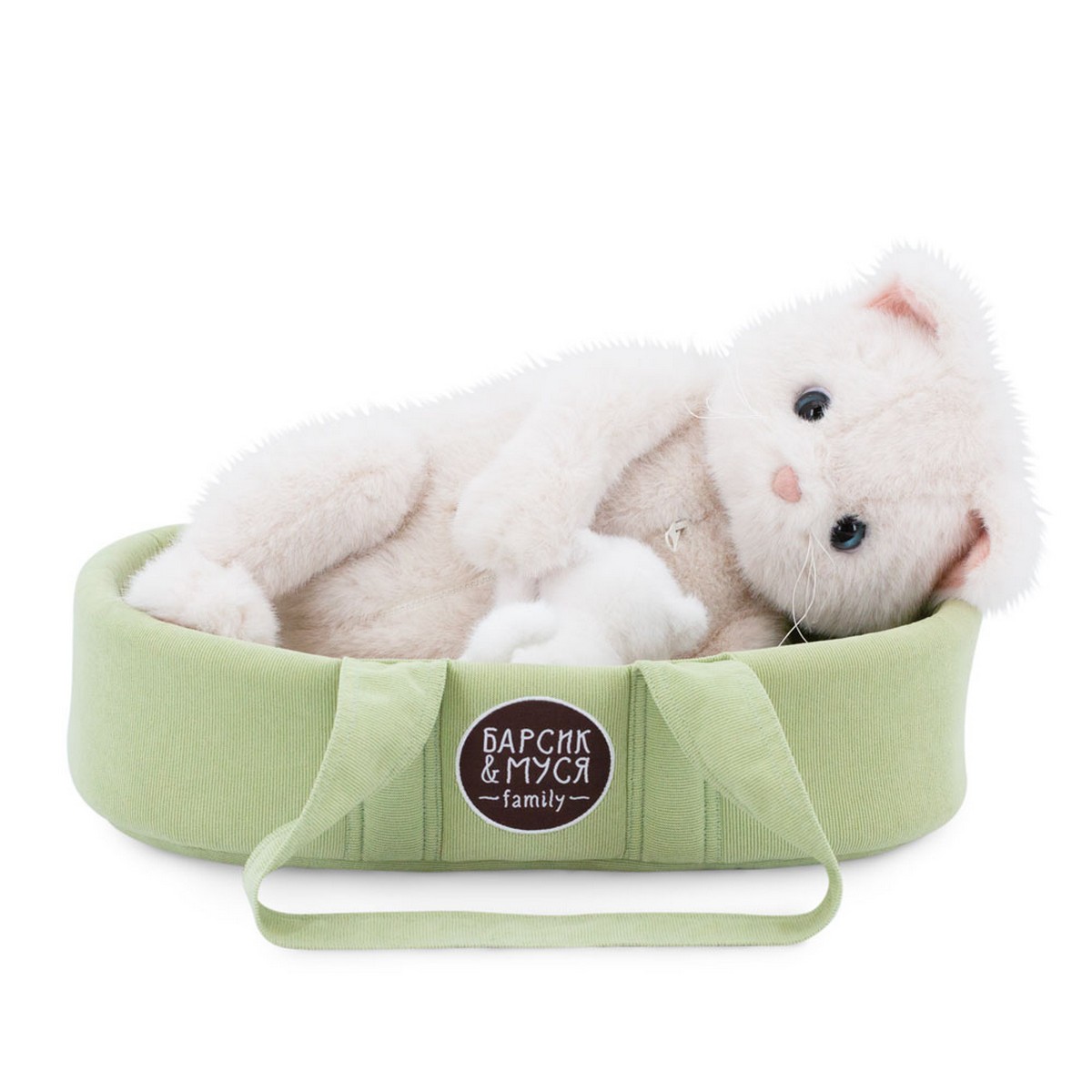 Кошечка Муся с котенком в переноске 40