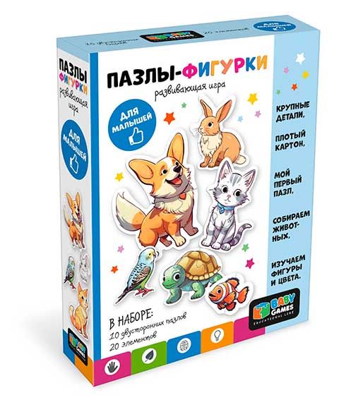 Пазлы-фигурки Домашние животные