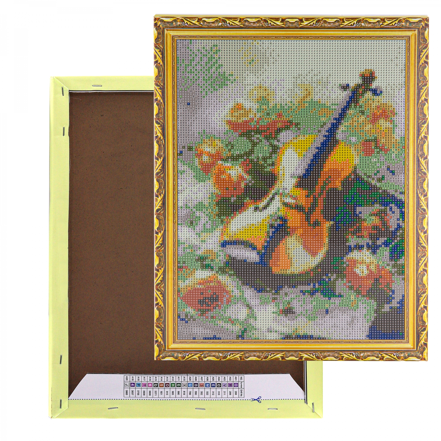 Алмазная мозаика Скрипка и розы 30*40 холст