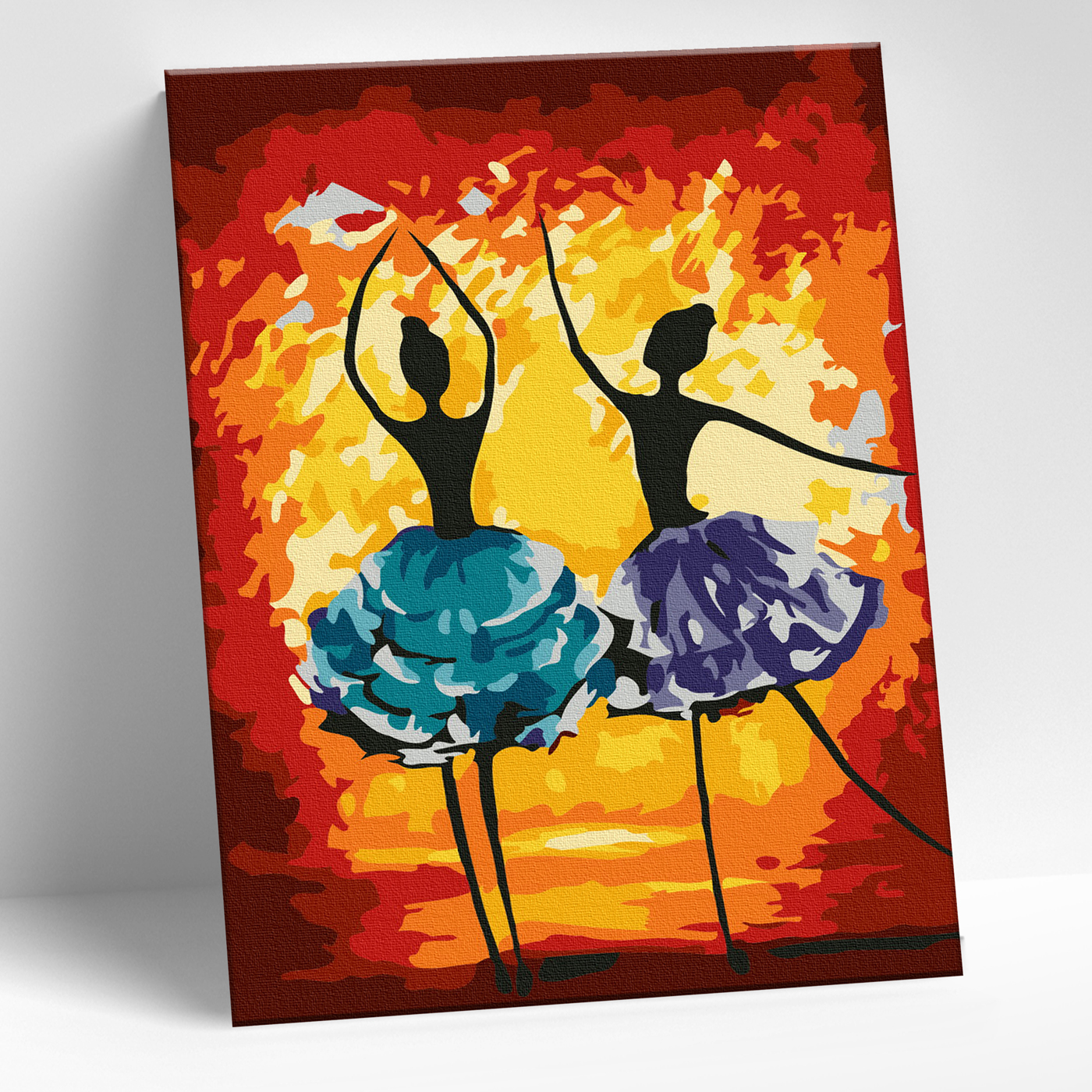 Картина по номерам 15*20 Яркий танец