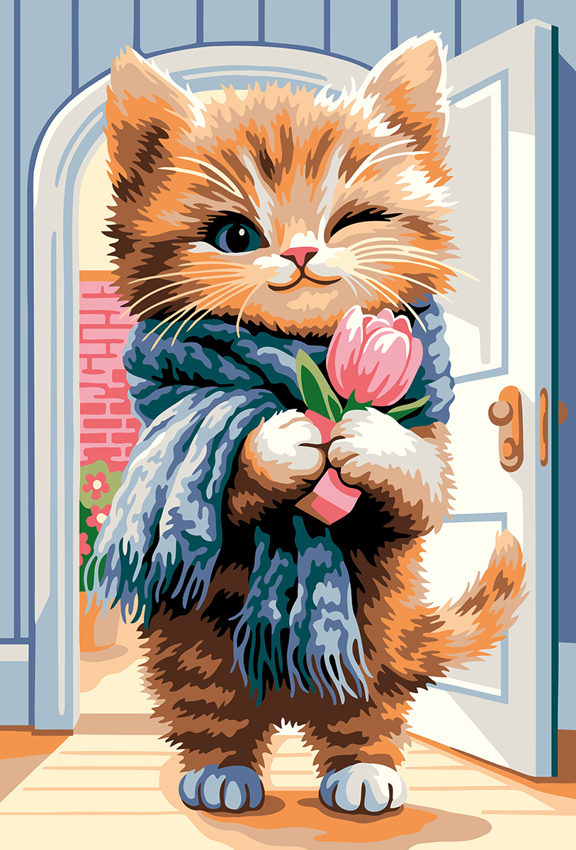 Картина по номерам 30*20 А вот и я