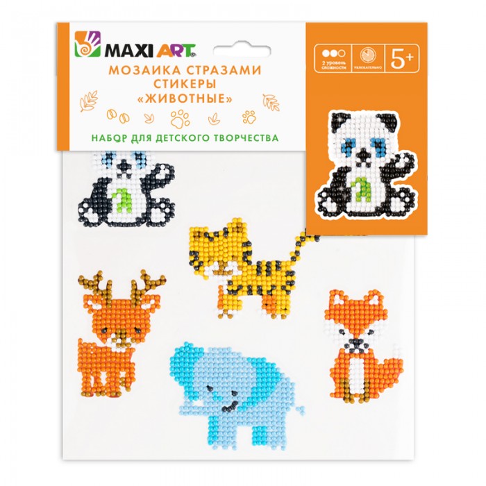 Набор Мозаика стразами Животные 20*20