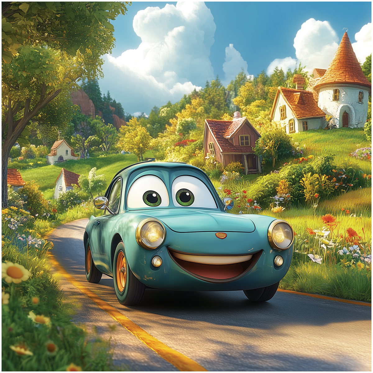 Пазлы 16 Maxi Веселый автомобиль 64372