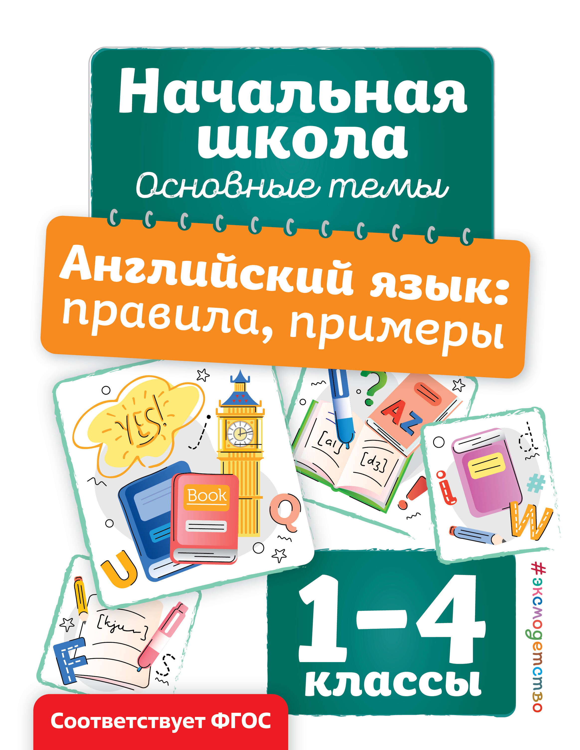 Английский язык Правила Примеры 1-4кл