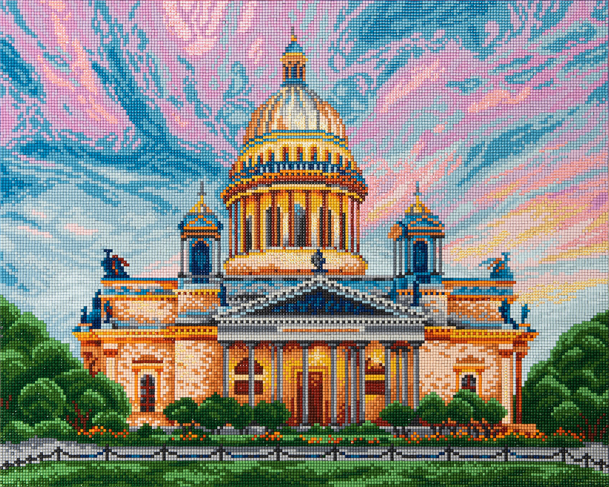 Кристальная мозаика Исаакиевский собор 50*40см подрамник