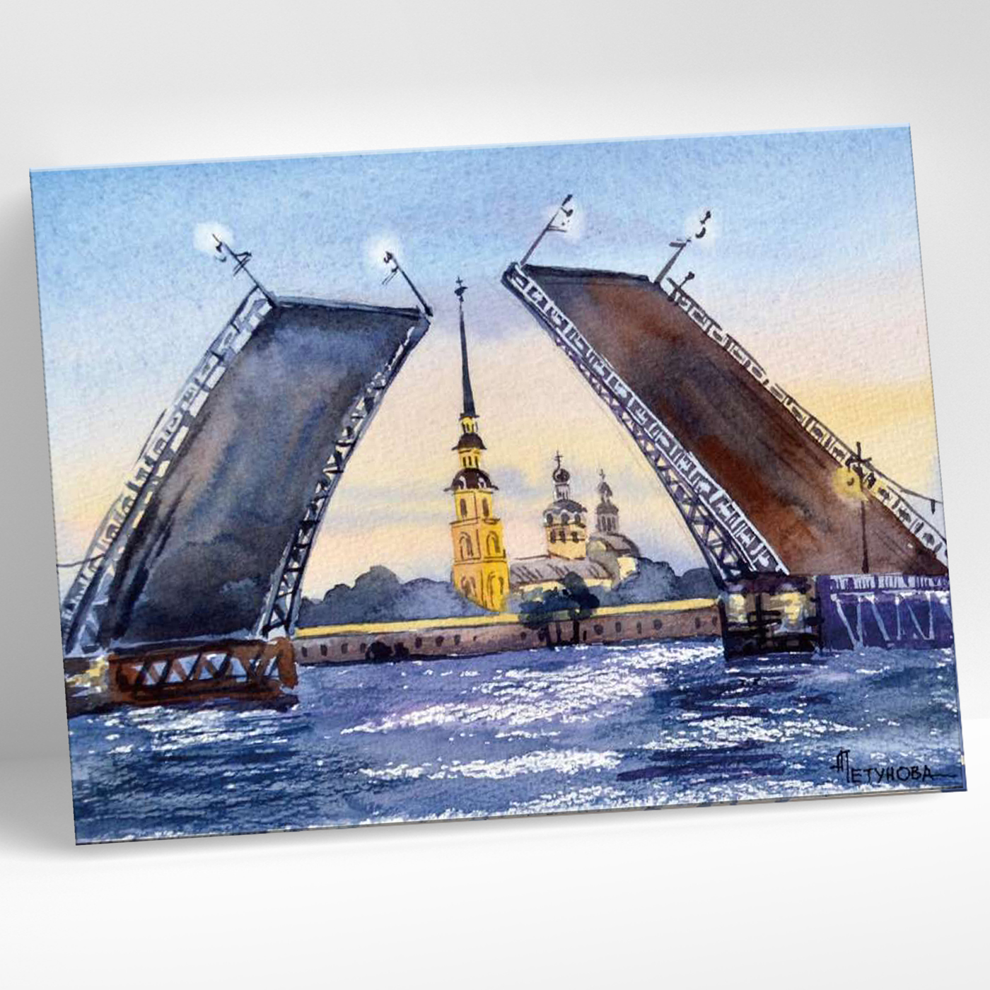 Картина по номерам 15*20 Санкт-Петербург Дворцовый мост