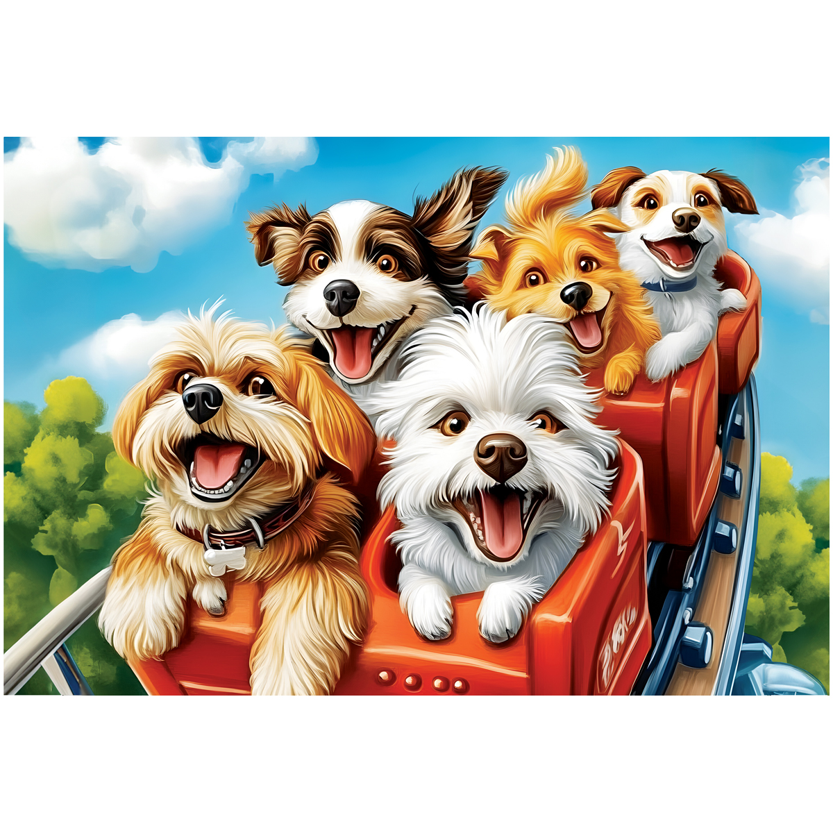 Пазлы 100 Белый медведь Контурный