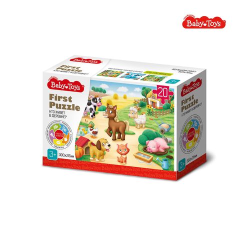 Пазлы 20 First Puzzle Кто живет в деревне