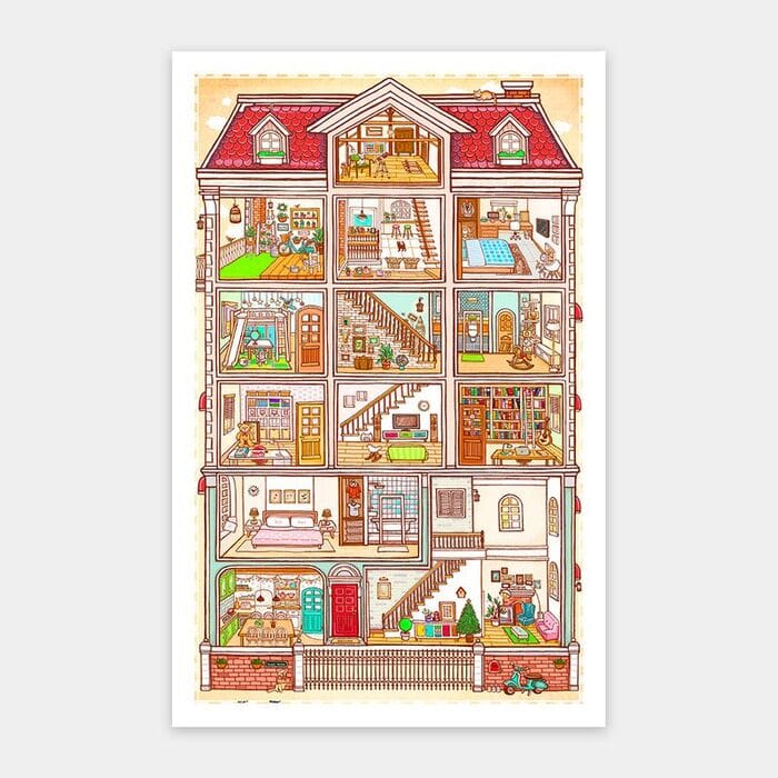 Пазлы 1000 Милый дом