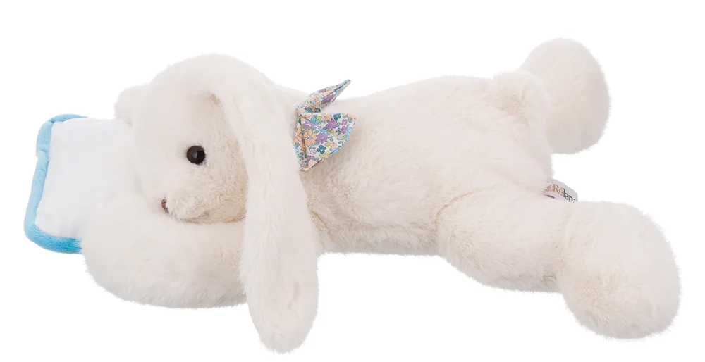 Зайка лежебока с подушкой 30см