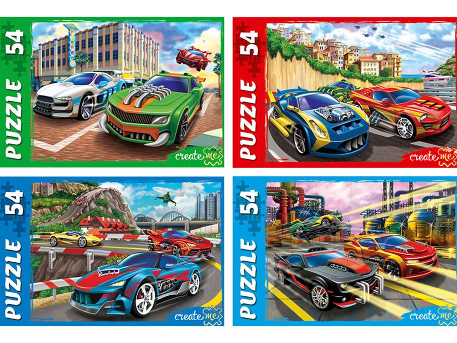 Пазлы 54 Городские гонки