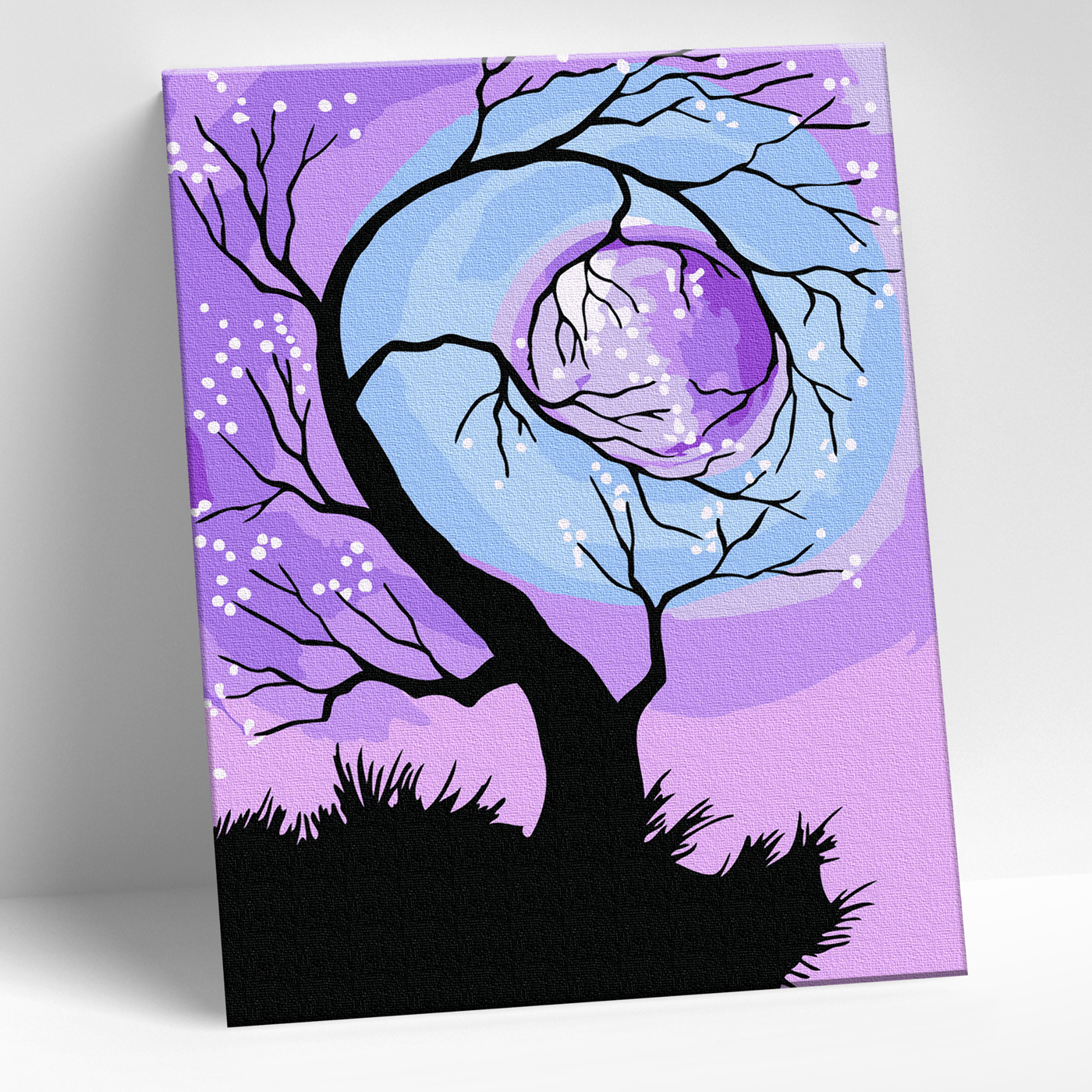 Картина по номерам 15*20 Обнимая луну