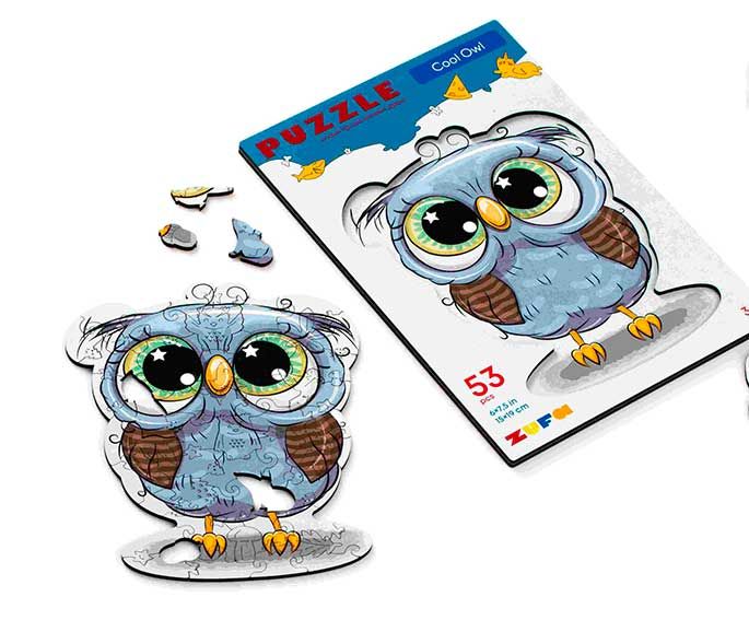 Пазлы 53 Милая совушка Размер S Kids