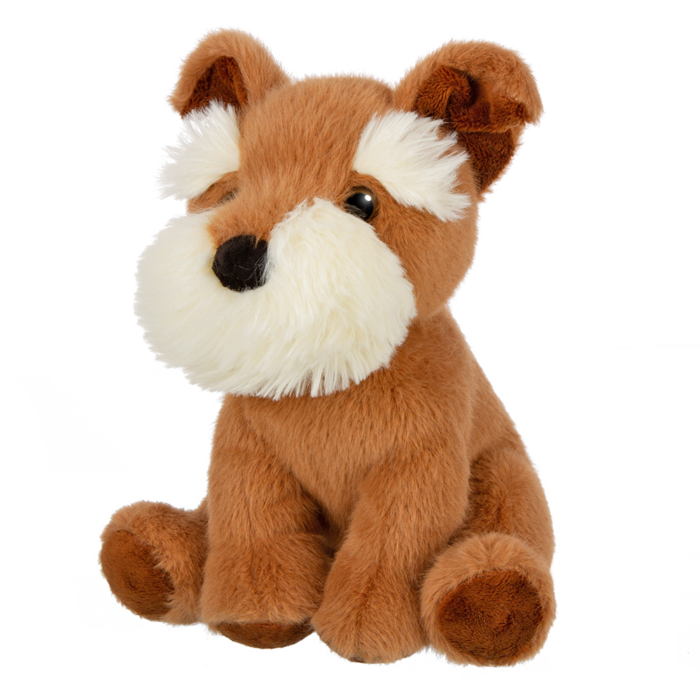 Собака коричнево-белая 19см