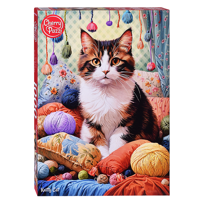 Пазлы 1000 Кот в спальне