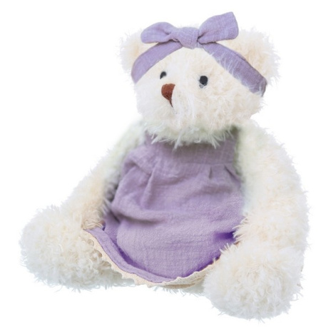 Мишка в платье и с повязкой 22см