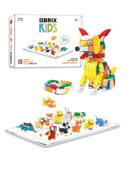 Конструктор KIDS Домашние животные 570 деталей