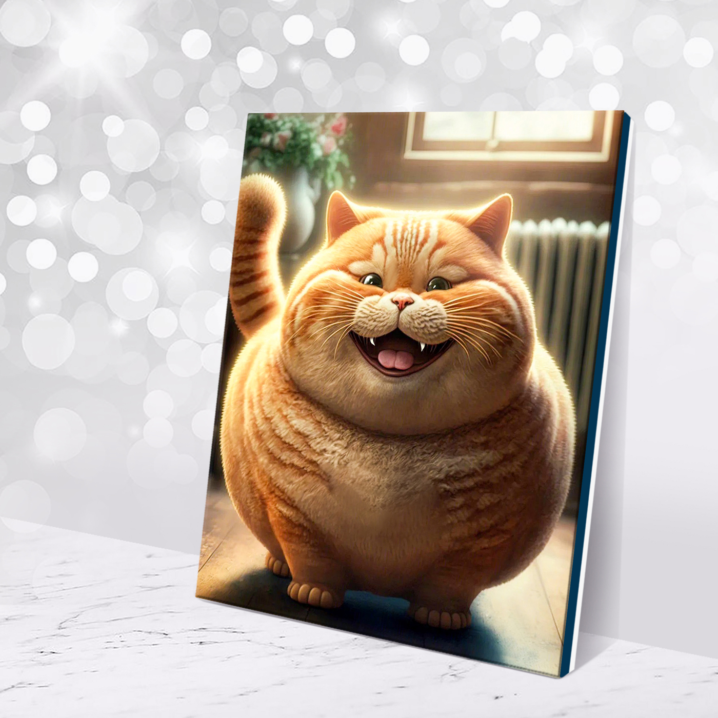 Картина по номерам 40*50 Толстый кот