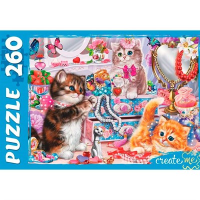 Пазлы 260 Забавные котики №7