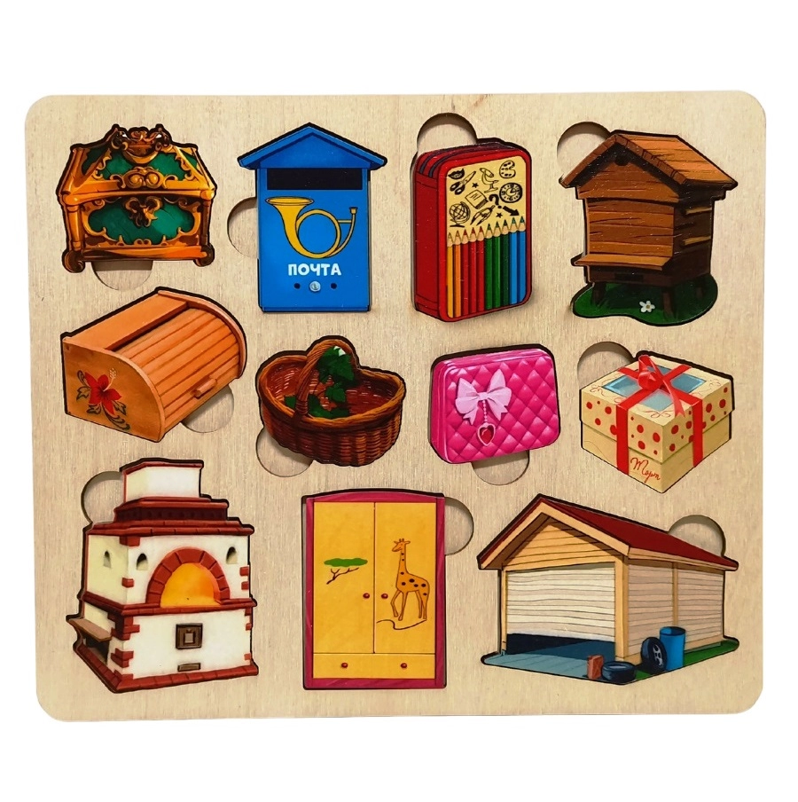 Развивающая доска Что внутри