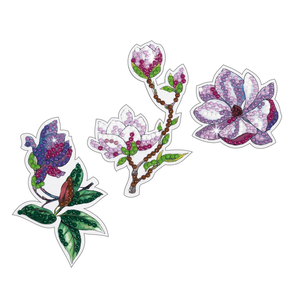 Кристальная мозаика Наклейки Магнолия