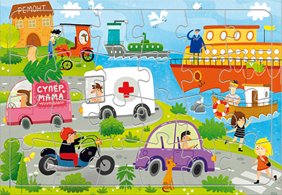 Пазлы 25 First Puzzle Ежик