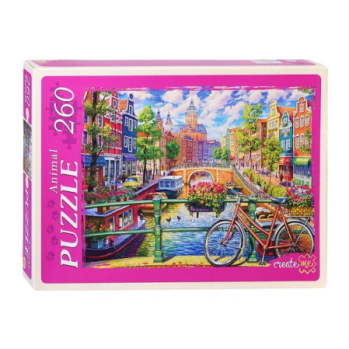Пазлы 260 Канал в Амстердаме