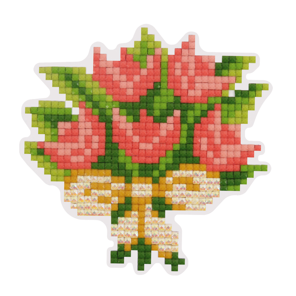 Кристальная мозаика Магнит Букетик