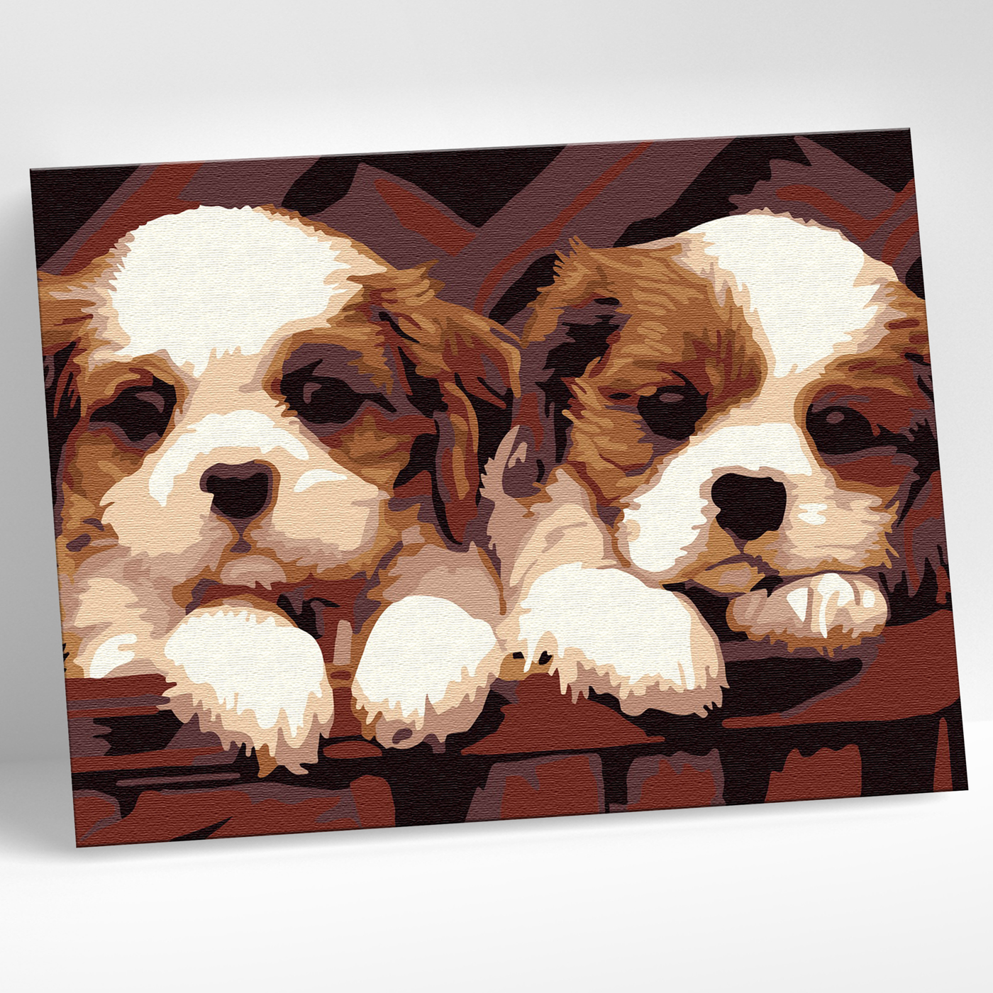 Картина по номерам 15*20 Симпатичные друзья