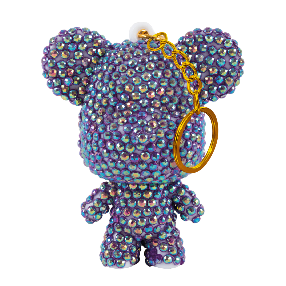 Кристальная мозаика Брелок Фиолетовый мишка
