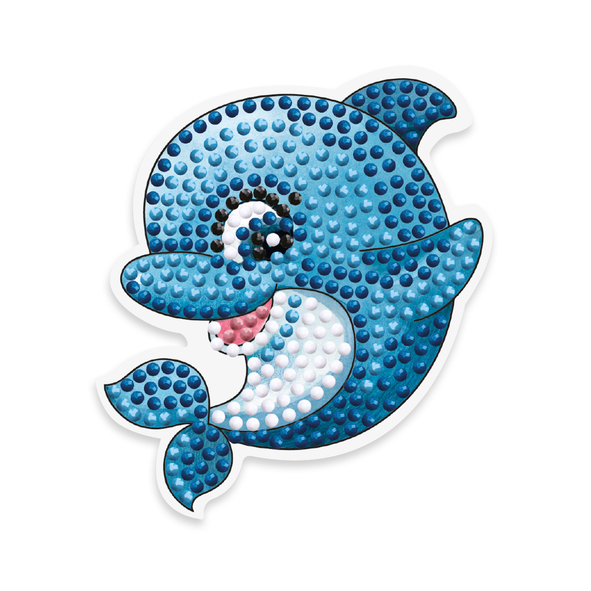 Кристальная мозаика Магнит Дельфин