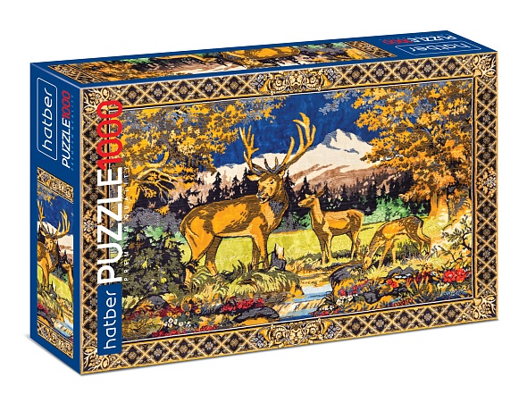 Пазлы 1000 Ковер СССР Олени 30548